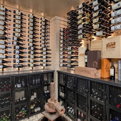 Wine cellar at The Club at ArrowCreek