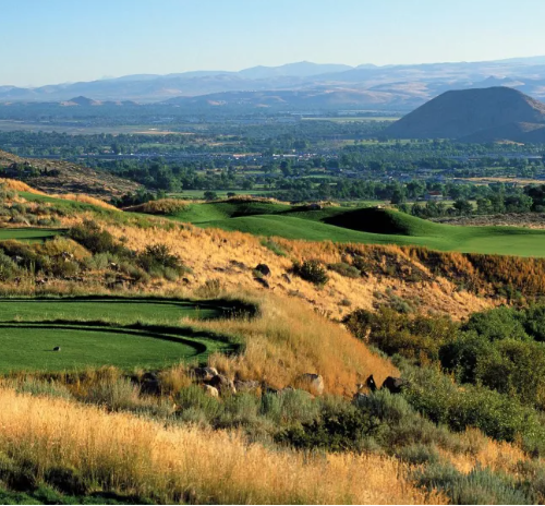 The Legend Golf Course at The Club at ArrowCreek overlooking Reno