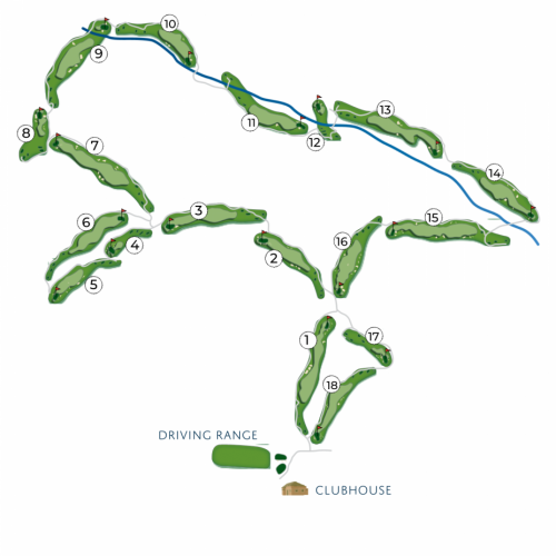 The Challenge Golf Course Map at The Club at ArrowCreek