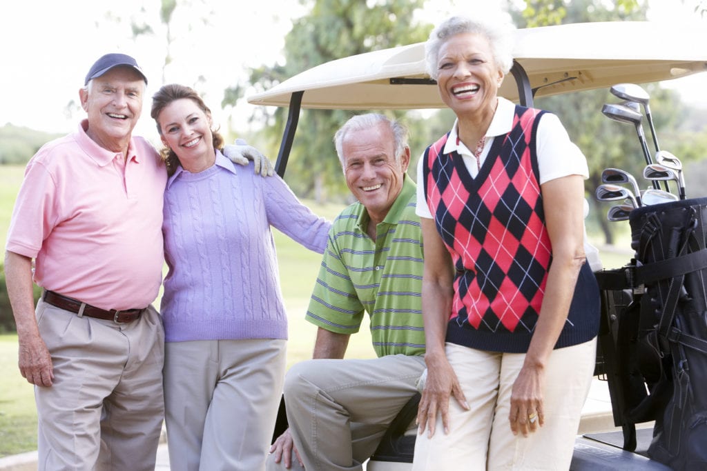 Portrait Of Friends Enjoying Golf Portrait Of Friends Enjoying Golf at ArrowCreek
